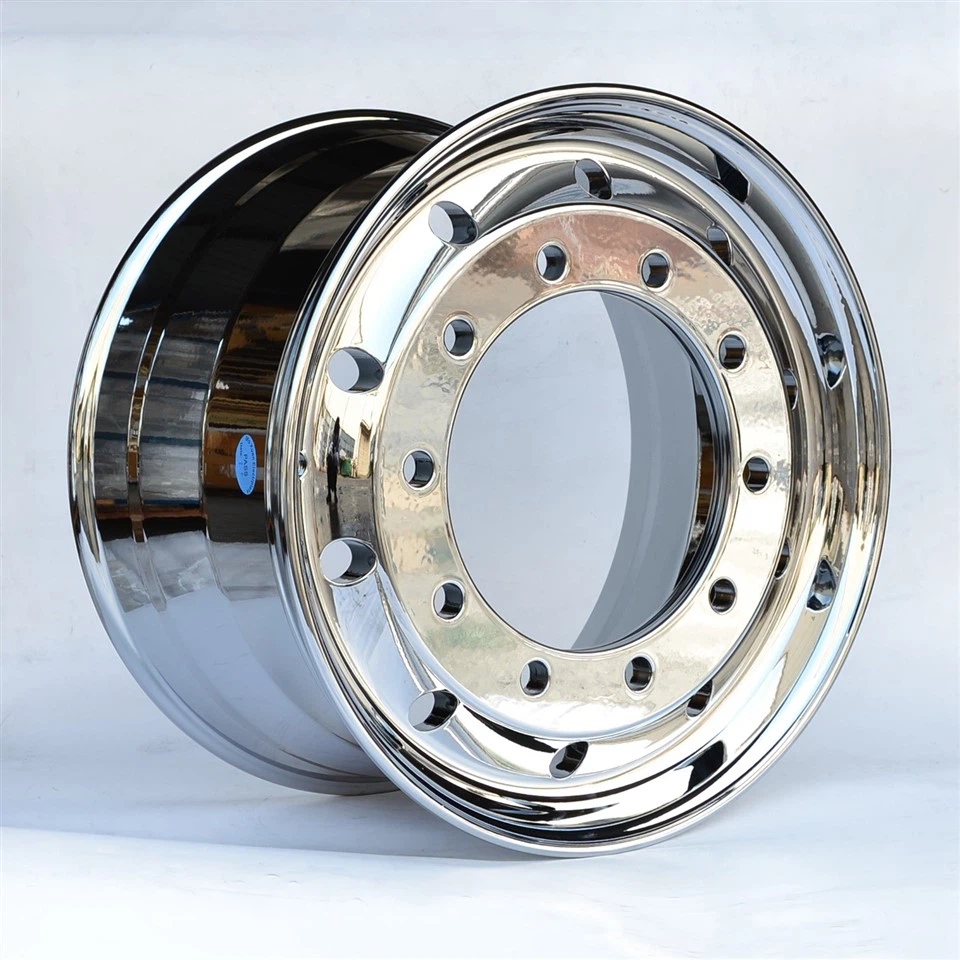 22.5×11.75 Inch Plating Aluminum Forged Truck Wheel